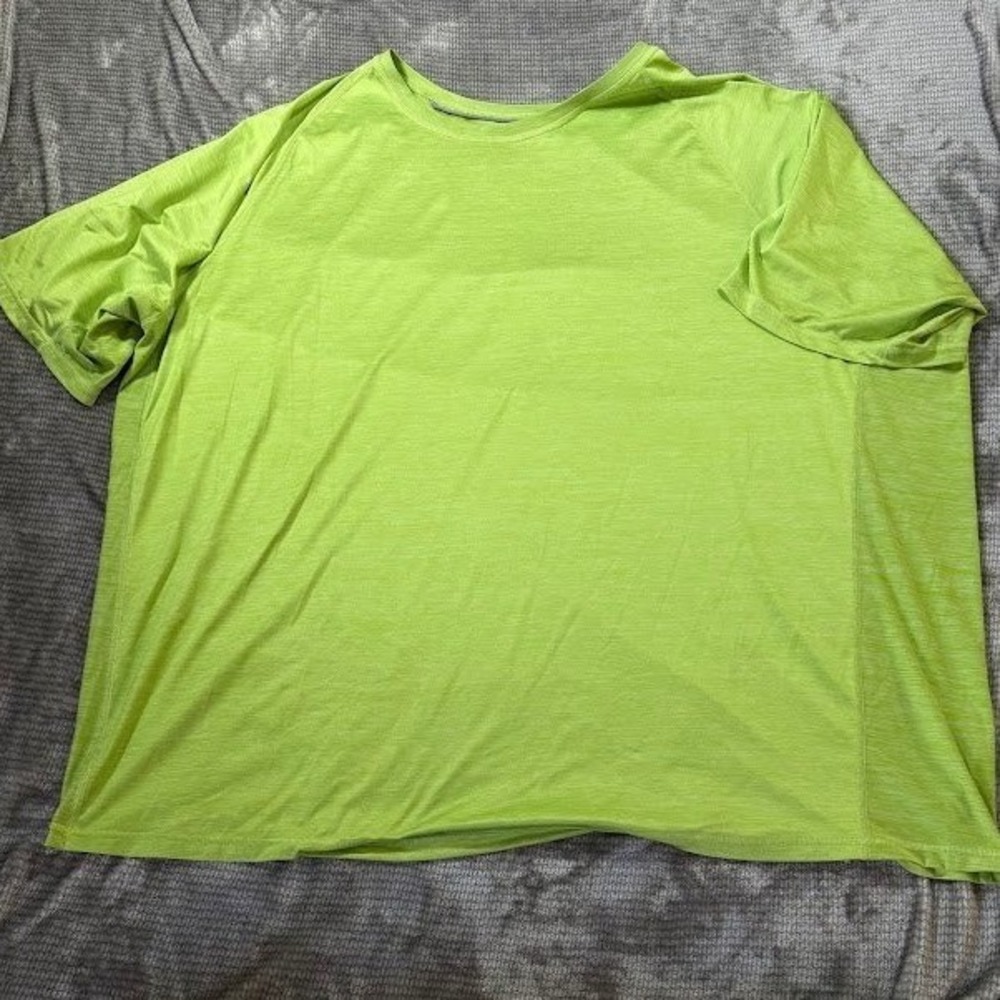 Tommy Bahama Island Zone Short Sleeve Shirt Lime Green Heathered Mens 3XLB Tee